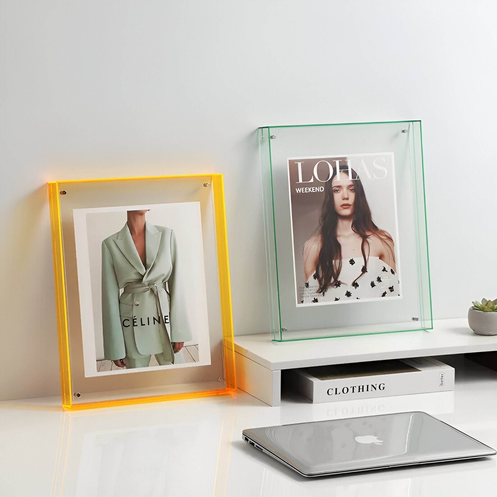 Nokmo | RectaCryl Picture Frame - Modern, Minimalist Acrylic Picture Frame