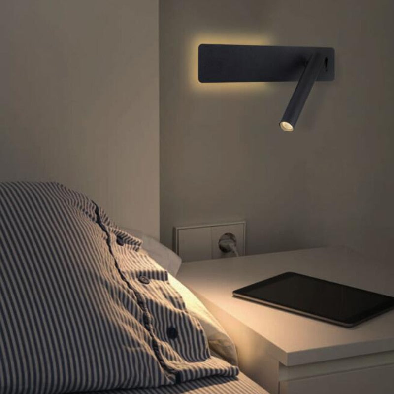 Nokmo | Rotatable LED Reading Wall Light for the Bed