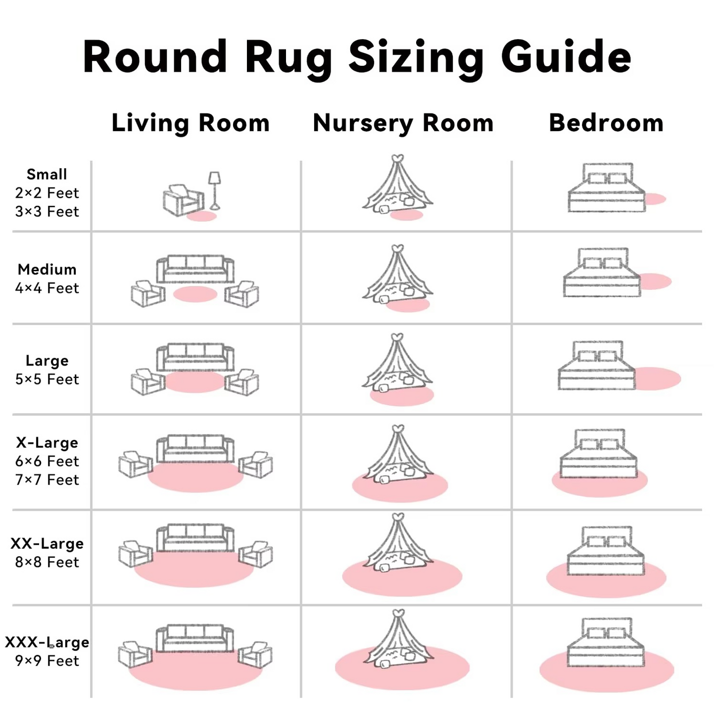 Nokmo | Round Shag Rug 150 cm