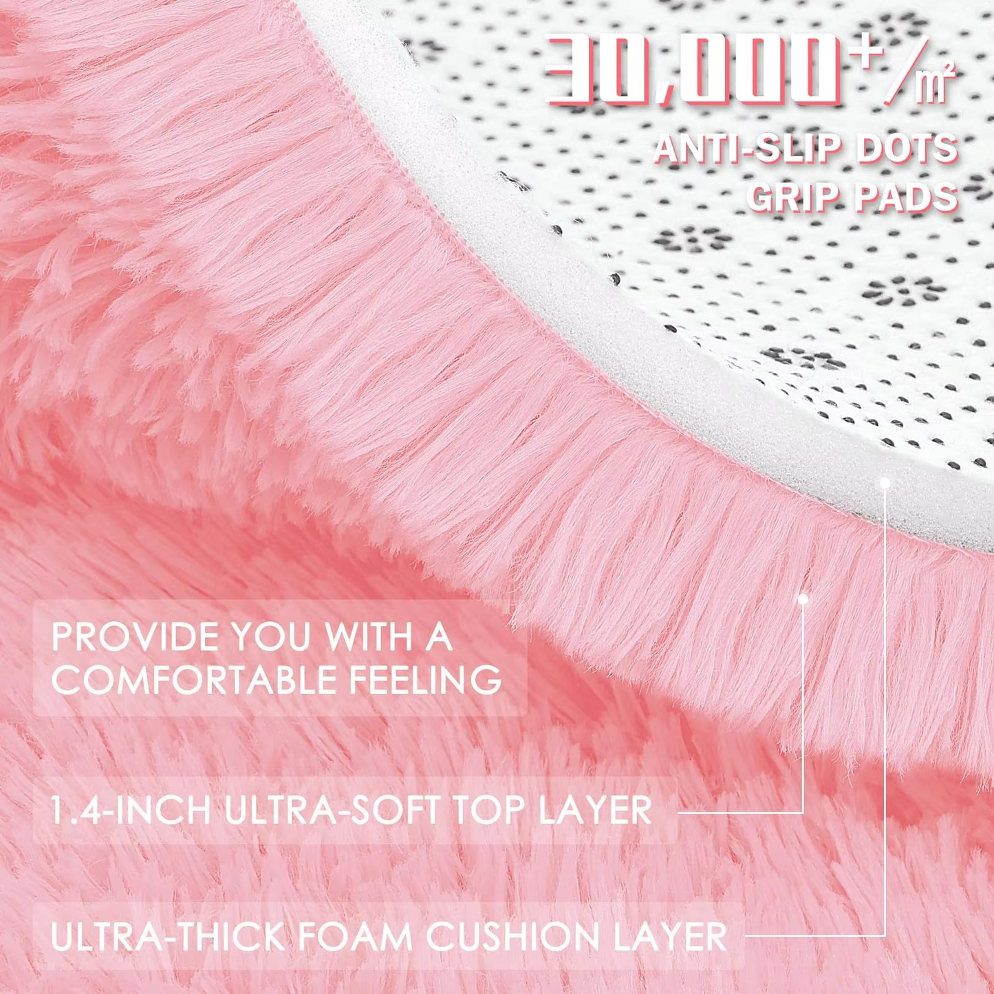 Nokmo | Round Shag Rug 150 cm