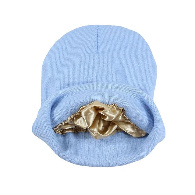 Nokmo | Satin Lined Beanie Hat - Cozy Knit