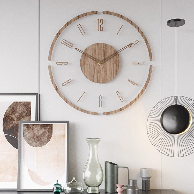 Nokmo | Scandinavian Style Wooden Wall Clock - WoodWave