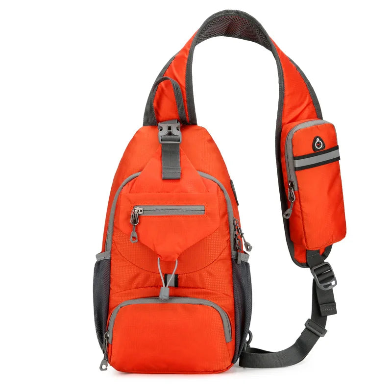 Nokmo | SecurePack | Anti-Theft Waterproof Multi-Pocket Shoulder Backpack – Lightweight Crossbody Travel Bag