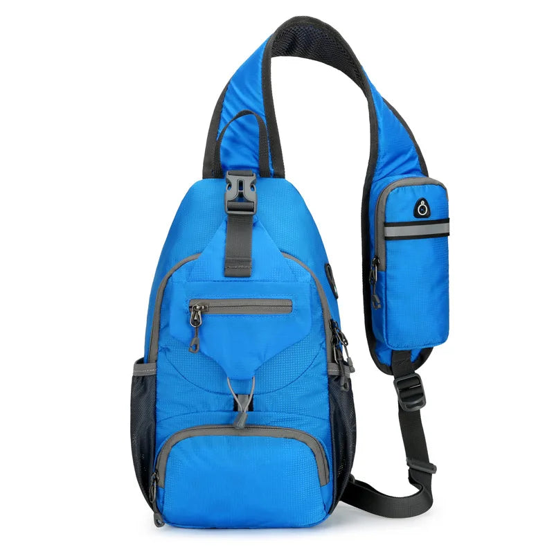 Nokmo | SecurePack | Anti-Theft Waterproof Multi-Pocket Shoulder Backpack – Lightweight Crossbody Travel Bag