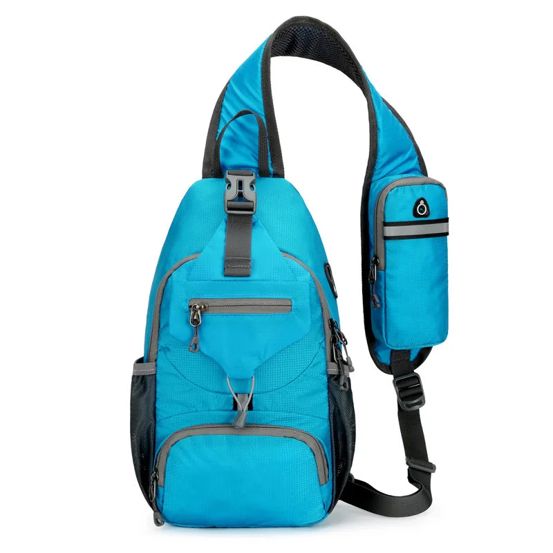 Nokmo | SecurePack | Anti-Theft Waterproof Multi-Pocket Shoulder Backpack – Lightweight Crossbody Travel Bag