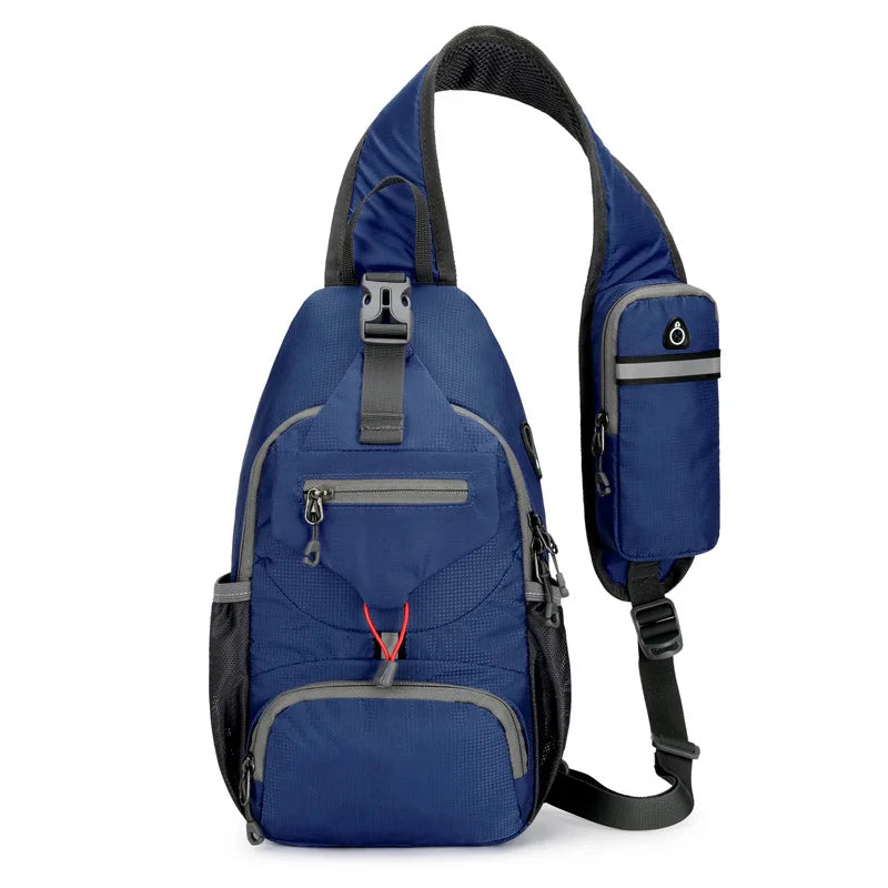 Nokmo | SecurePack | Anti-Theft Waterproof Multi-Pocket Shoulder Backpack – Lightweight Crossbody Travel Bag
