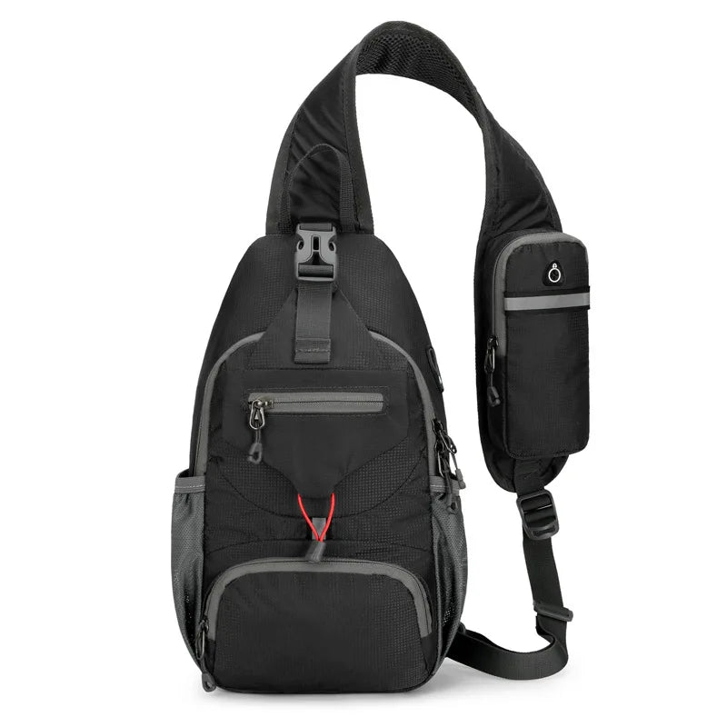 Nokmo | SecurePack | Anti-Theft Waterproof Multi-Pocket Shoulder Backpack – Lightweight Crossbody Travel Bag