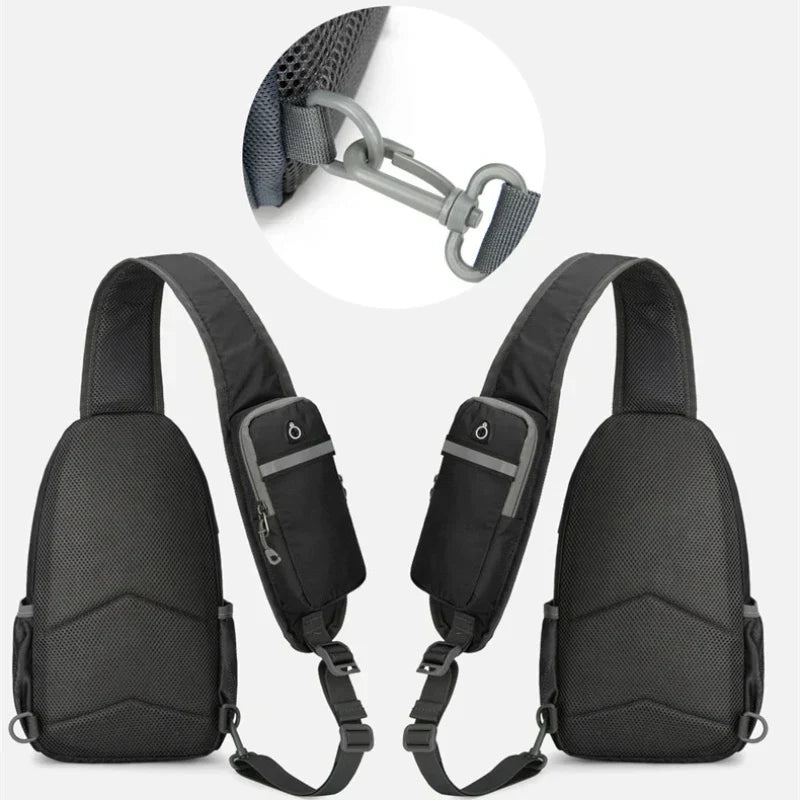 Nokmo | SecurePack | Anti-Theft Waterproof Multi-Pocket Shoulder Backpack – Lightweight Crossbody Travel Bag