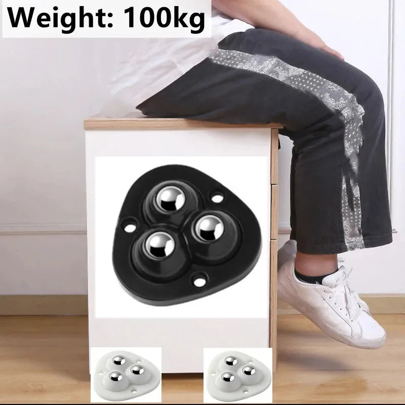 Nokmo | Self-Adhesive Full Rotating Furniture Mover Wheel Rollers