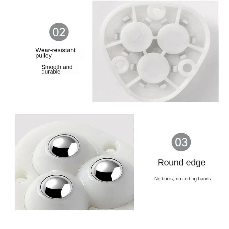 Nokmo | Self-Adhesive Full Rotating Furniture Mover Wheel Rollers