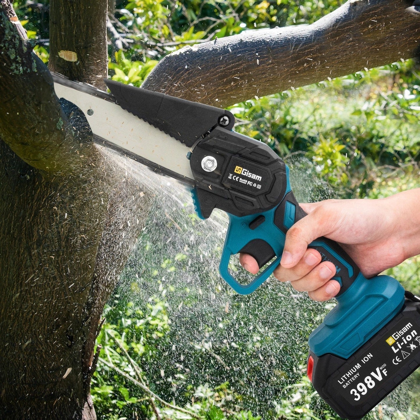 Nokmo | SharpCut 6” Cordless Chainsaw | Powerful and Ergonomic | Lightweight