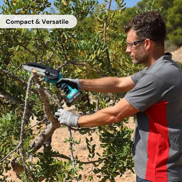 Nokmo | SharpCut 6” Cordless Chainsaw | Powerful and Ergonomic | Lightweight