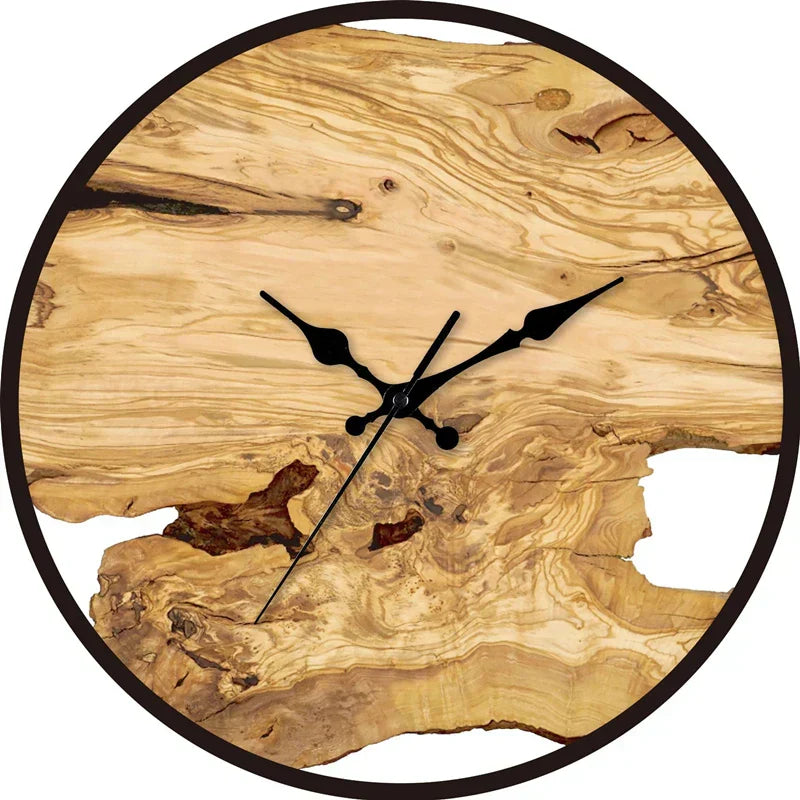 Nokmo | Silent Wall Clock Made of Acrylic and Wood