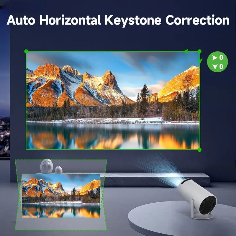 Nokmo | Smart 4K Mini Projector with Dual WiFi and Bluetooth Connection