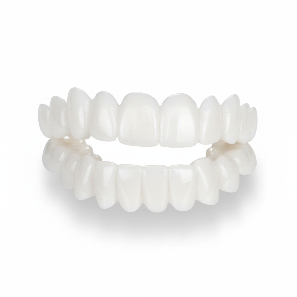 Nokmo | Smile Veneers | Customizable Cosmetic Tooth Covers | Medical Special Resin | Instant Smile Correction | Upper & Lower Jaw