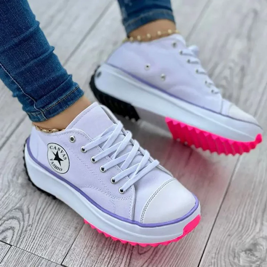Nokmo Sneaker Women Thick Sole Lacing