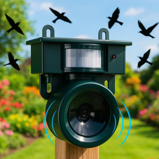 Nokmo | Solar Motion Sensor Bird Repeller & Scarer