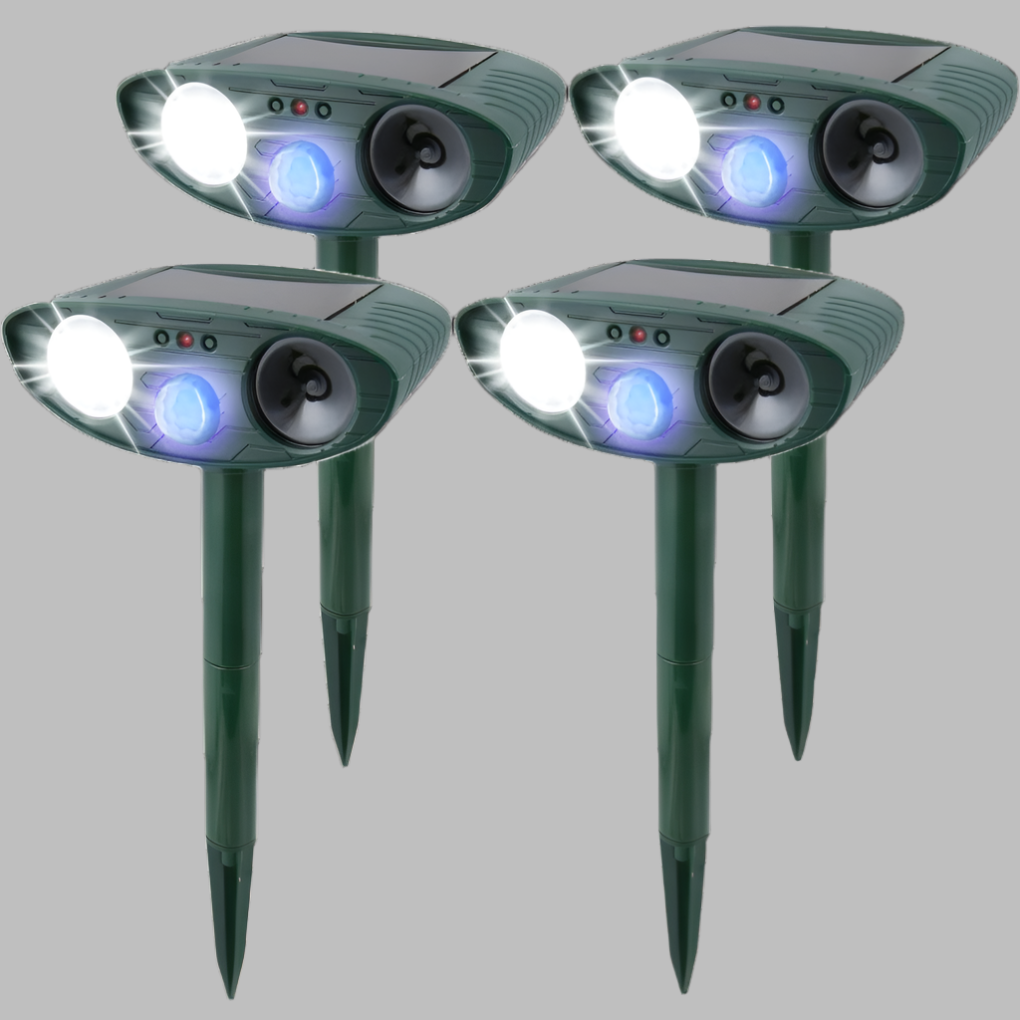 Nokmo | Solar Ultrasonic Pest Repeller with LED Flash