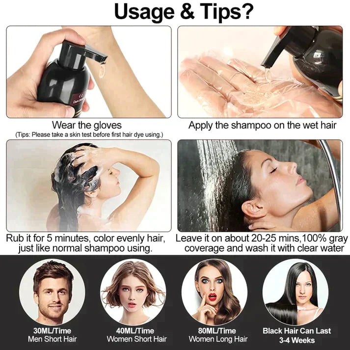 Nokmo | SORT HAIR COLOR SHAMPOO (AYURVEDIC WITHOUT SIDE EFFECTS)
