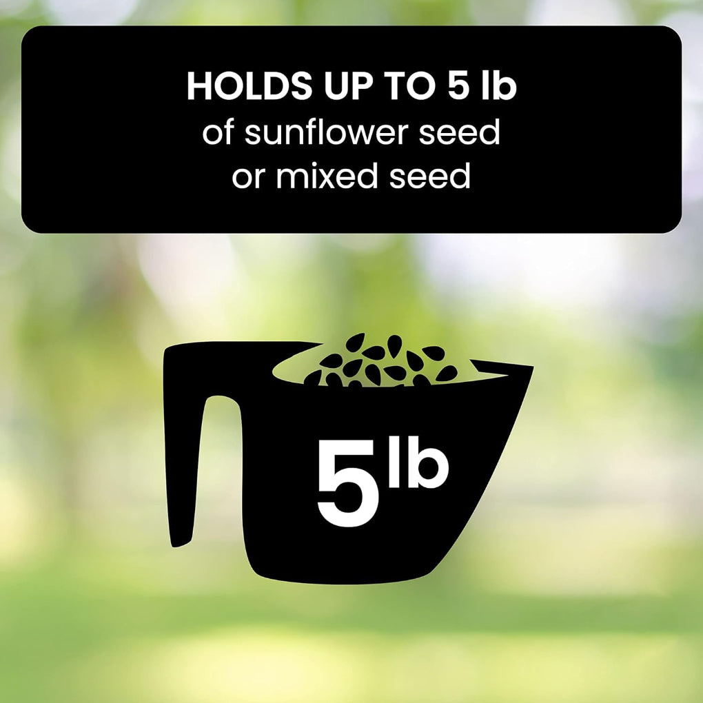 Nokmo | Squirrel-Proof Hanging Bird Feeder with Multiple Ports