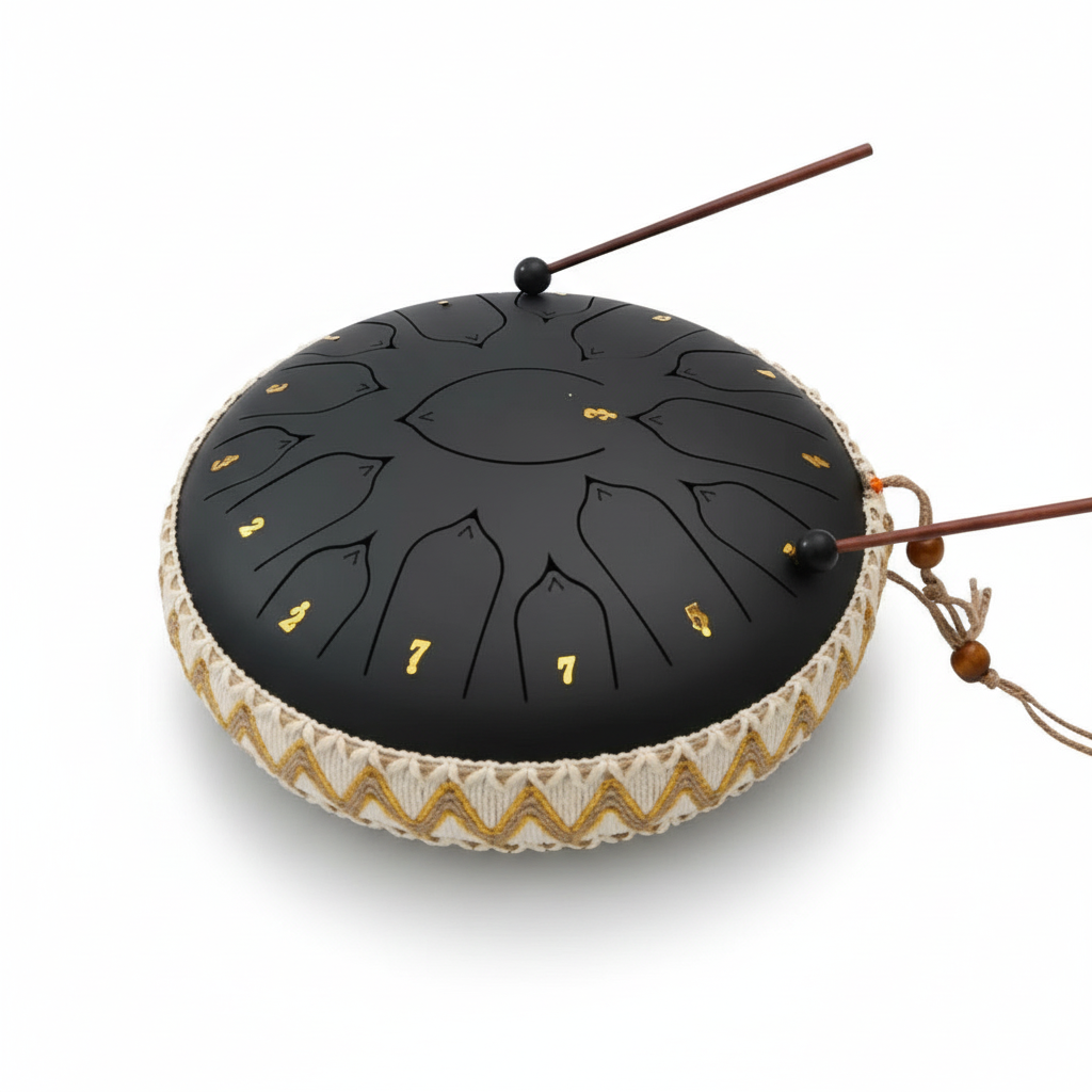 Nokmo | Steel Tongue Drum | Precision Tuning in C Major | Harmonic Overtone Resonance | Includes Mallets & Accessories | For Meditation & Sound Therapy