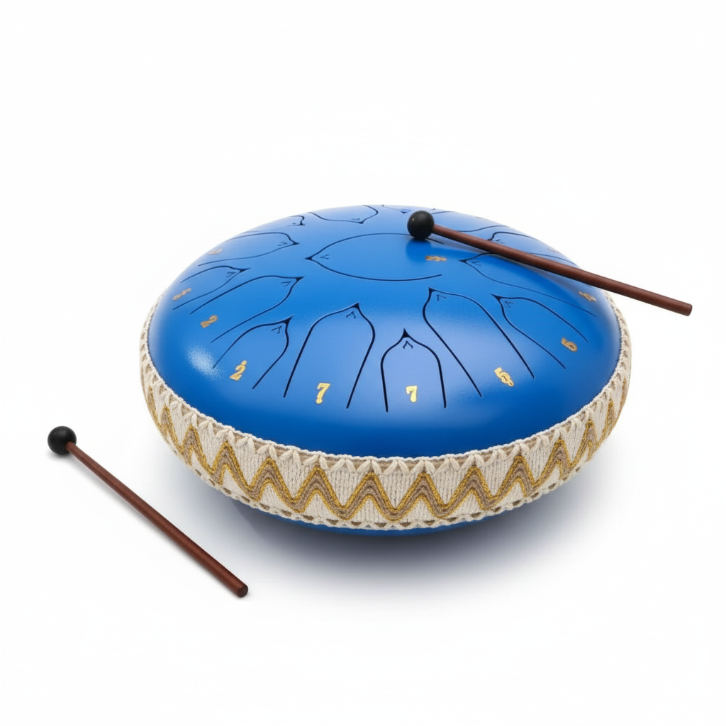 Nokmo | Steel Tongue Drum | Precision Tuning in C Major | Harmonic Overtone Resonance | Includes Mallets & Accessories | For Meditation & Sound Therapy