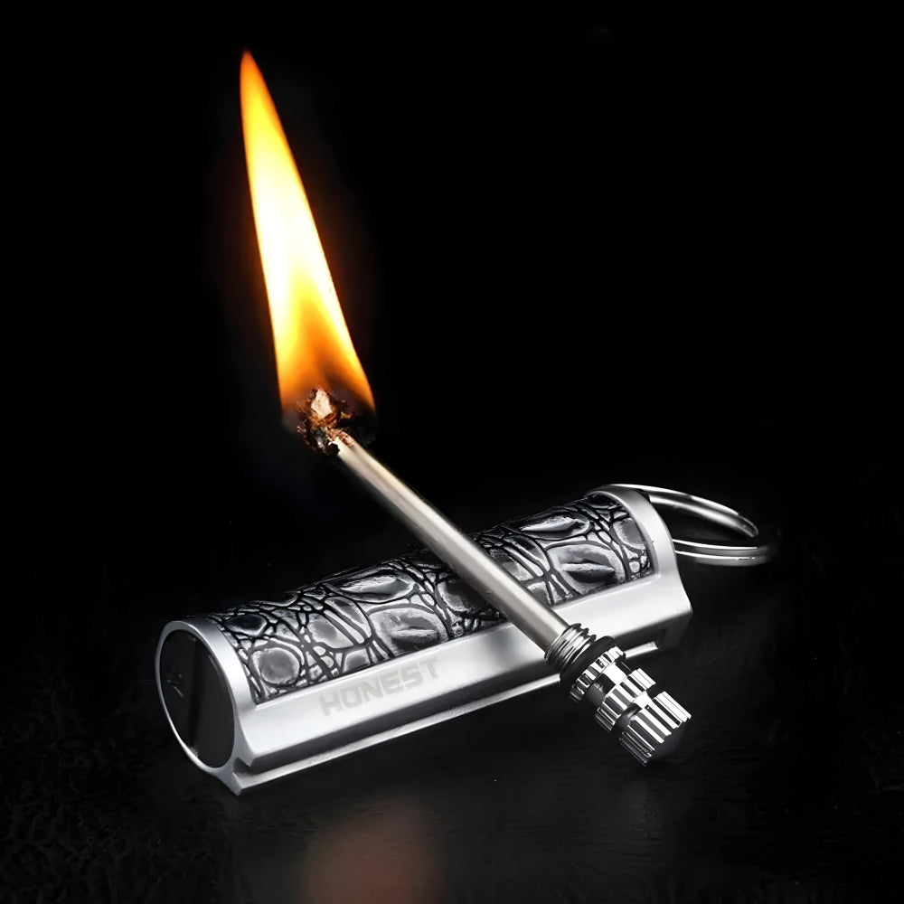 Nokmo | Survival Waterproof Flint Fire Starter Keychain