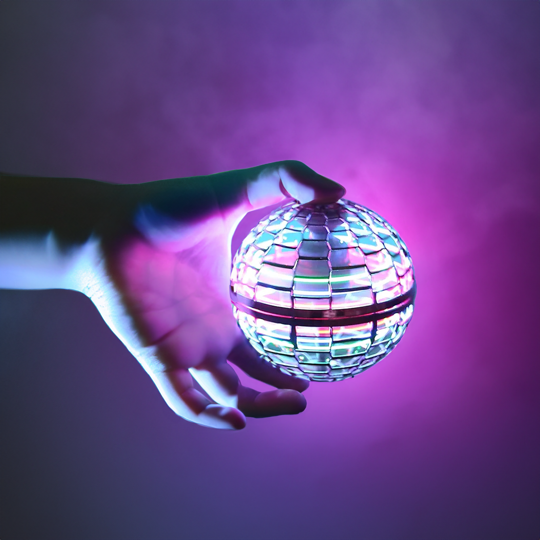 Nokmo | The Original Flying Orb Ball | Aerodynamic Flight Spinner with LED Effects | 360° Rotation & Boomerang Function | Shock-Resistant Housing & USB Fast Charging