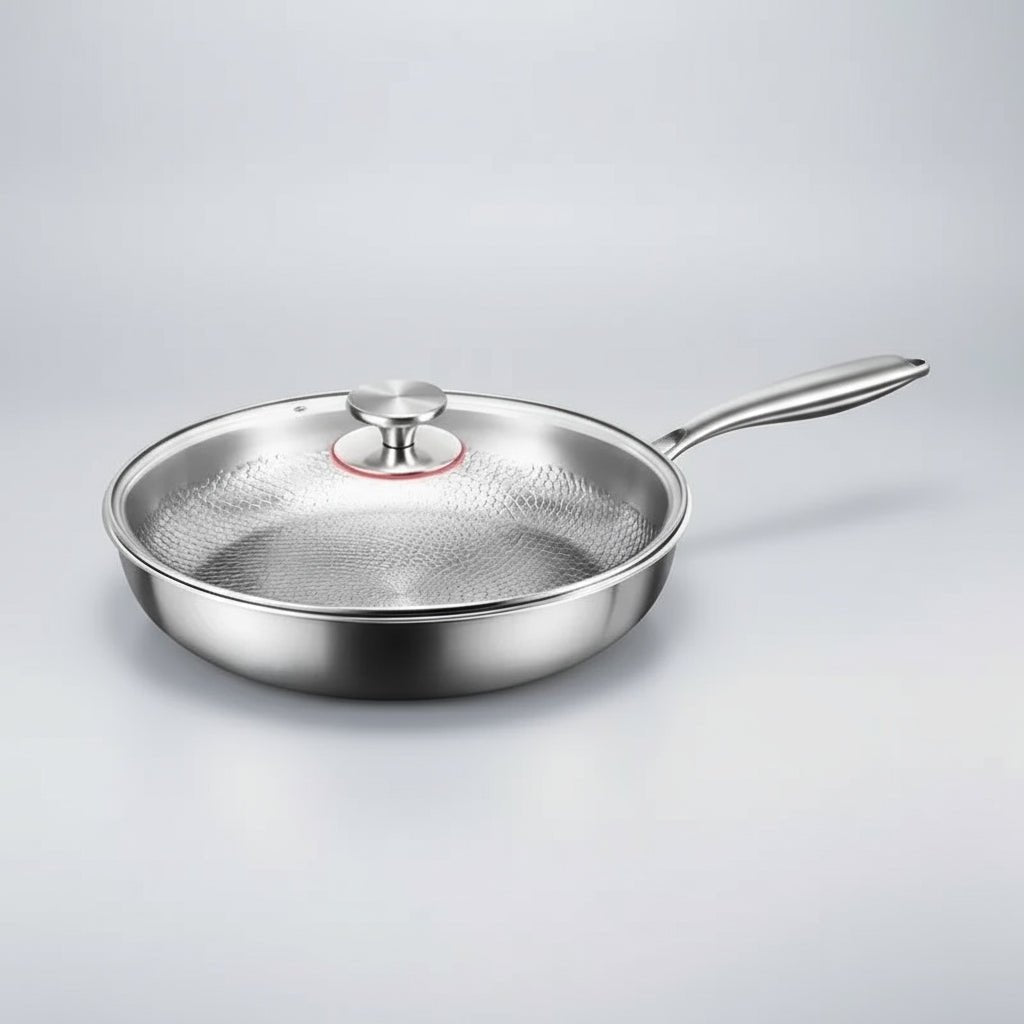Nokmo | Titanium Hammered Non-Stick Skillet for Induction Cooktops and Everyday Cooking