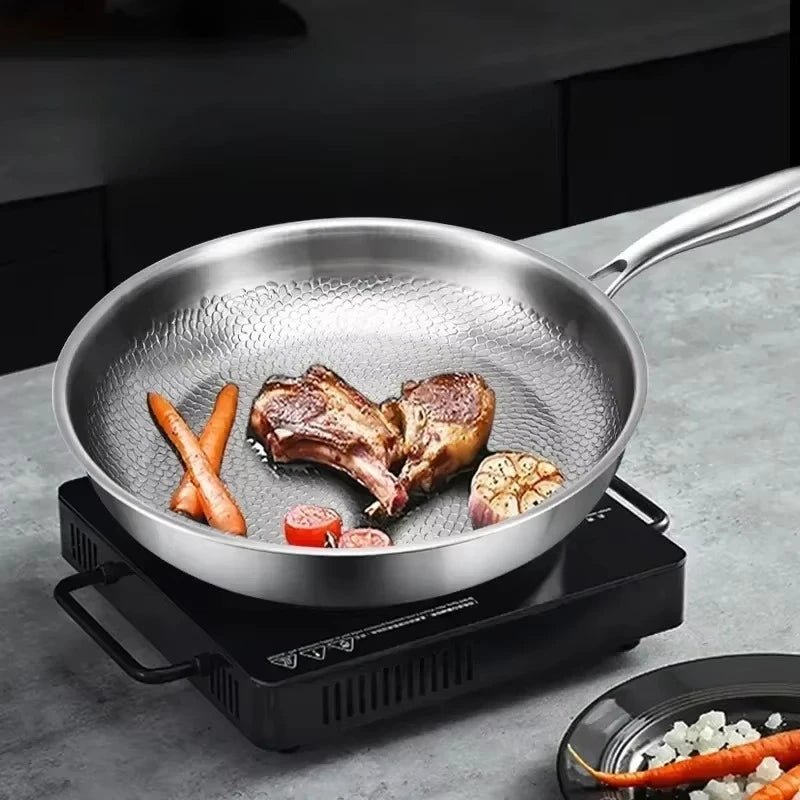 Nokmo | Titanium Hammered Non-Stick Skillet for Induction Cooktops and Everyday Cooking