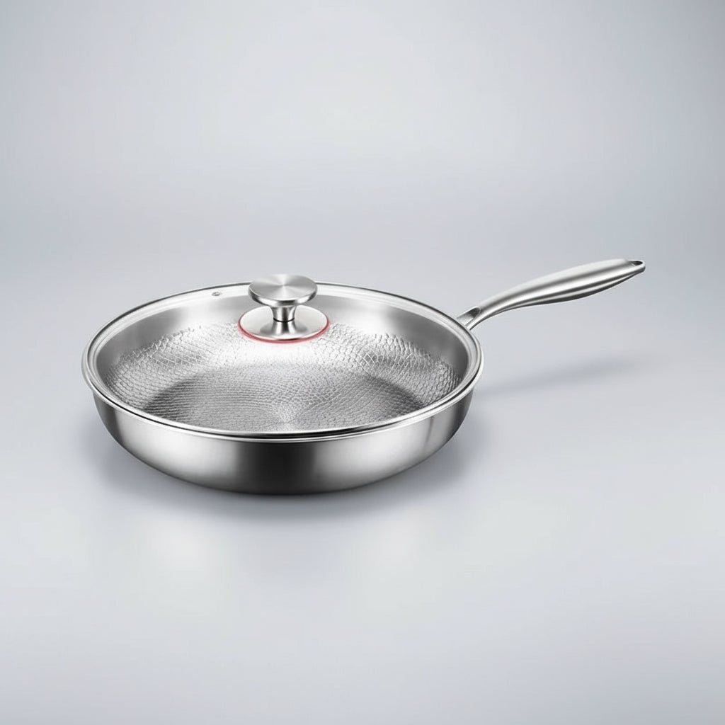 Nokmo | Titanium Hammered Non-Stick Skillet for Induction Cooktops and Everyday Cooking