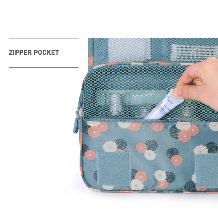 Nokmo Travel Cosmetic Bag | Waterproof & with Hook | Foldable & Padded | For Women & Men