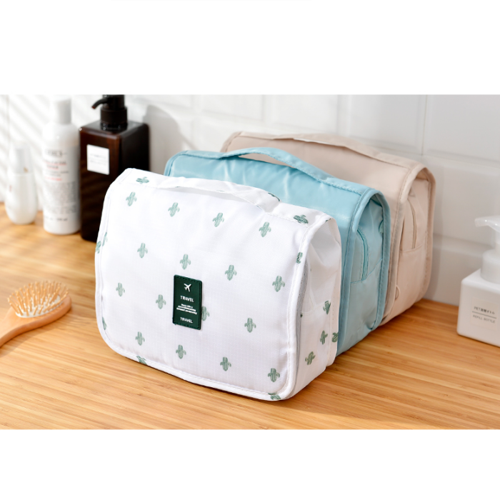 Nokmo Travel Cosmetic Bag | Waterproof & with Hook | Foldable & Padded | For Women & Men