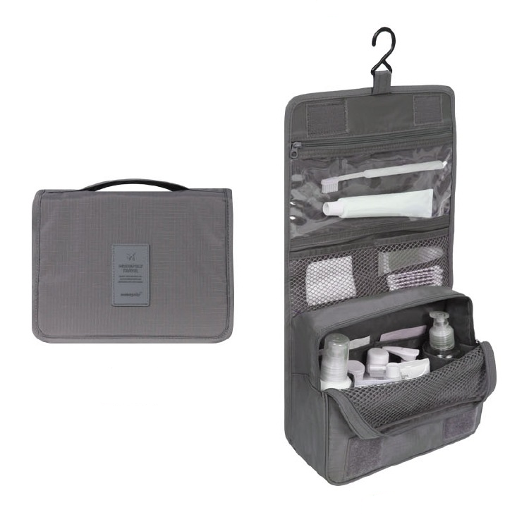 Nokmo Travel Cosmetic Bag | Waterproof & with Hook | Foldable & Padded | For Women & Men