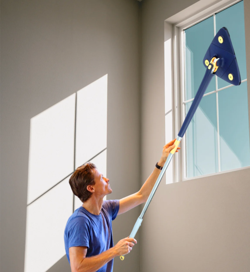 Nokmo | Triangular Mop with 360° Swivel Head for All Surfaces