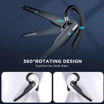 Nokmo | Trucker Dual Mic Wireless Bluetooth 5.1 Noise-Canceling Headset/Earpiece