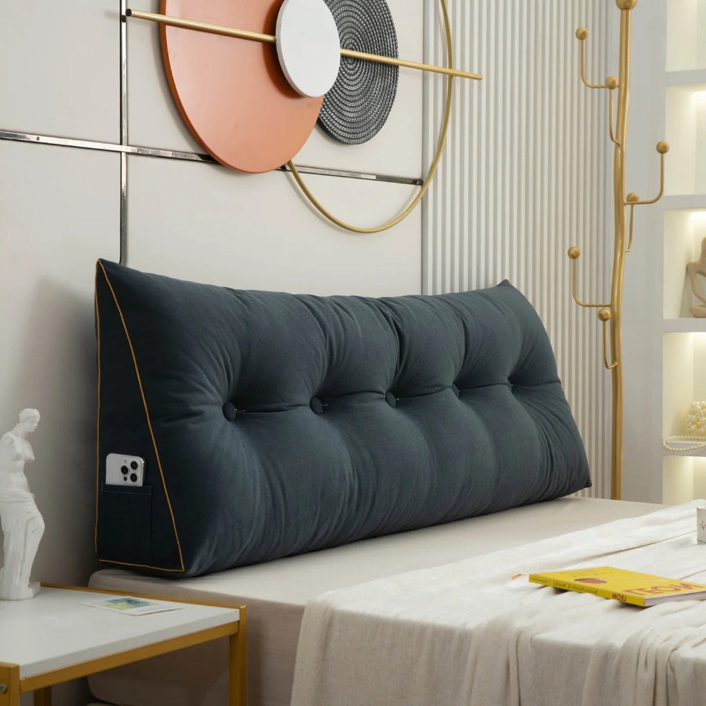Nokmo | Tufted Wedge Pillow for Bed Reading Lounging