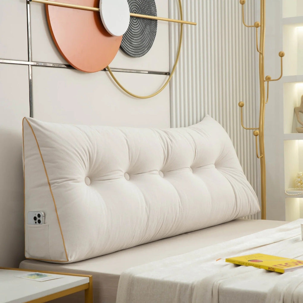 Nokmo | Tufted Wedge Pillow for Bed Reading Lounging