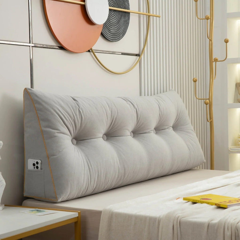 Nokmo | Tufted Wedge Pillow for Bed Reading Lounging