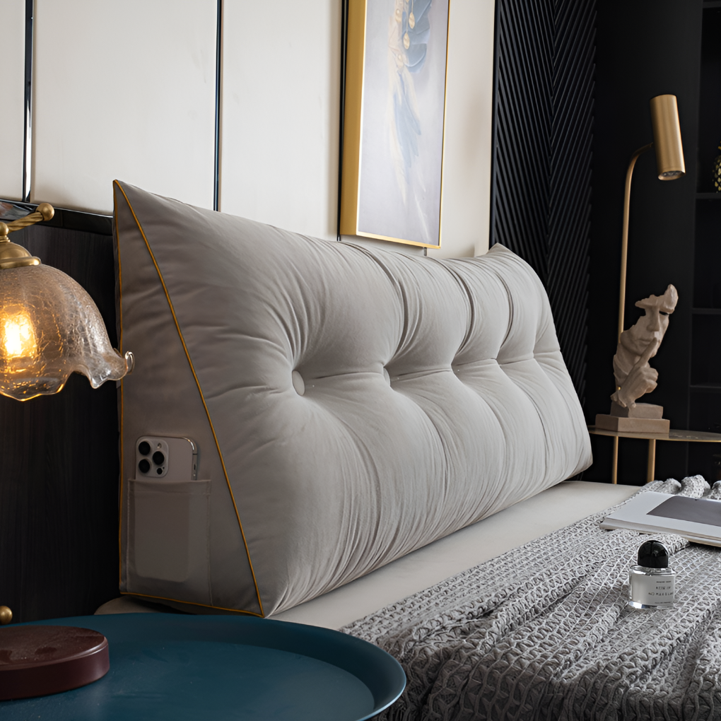 Nokmo | Tufted Wedge Pillow for Bed Reading Lounging