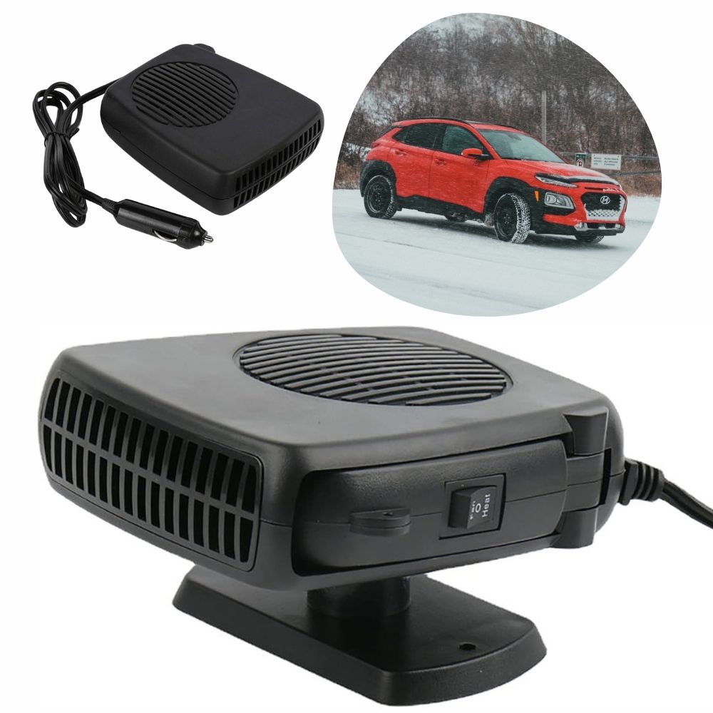 Nokmo | TurboHeat | 12V Car Heater – 150W/300W Ceramic Fan Heater, Portable Car Dehumidifier & Heater