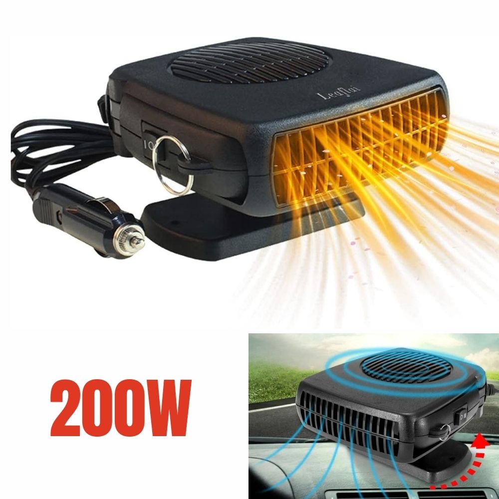 Nokmo | TurboHeat | 12V Car Heater – 150W/300W Ceramic Fan Heater, Portable Car Dehumidifier & Heater