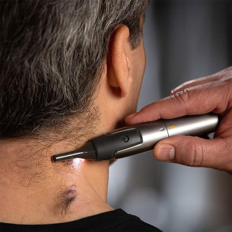 Nokmo | Ultra-thin Precision Trimmer | Micro-Oscillation Blades | Titanium Stainless Steel Technology | Integrated LED Lighting | Ergonomic Design
