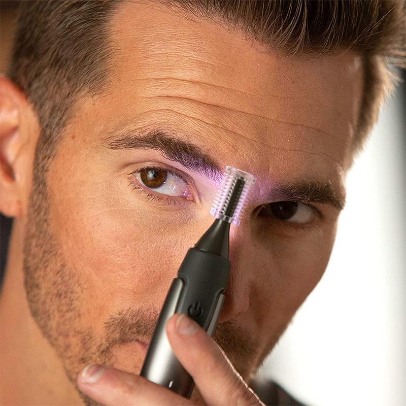 Nokmo | Ultra-thin Precision Trimmer | Micro-Oscillation Blades | Titanium Stainless Steel Technology | Integrated LED Lighting | Ergonomic Design