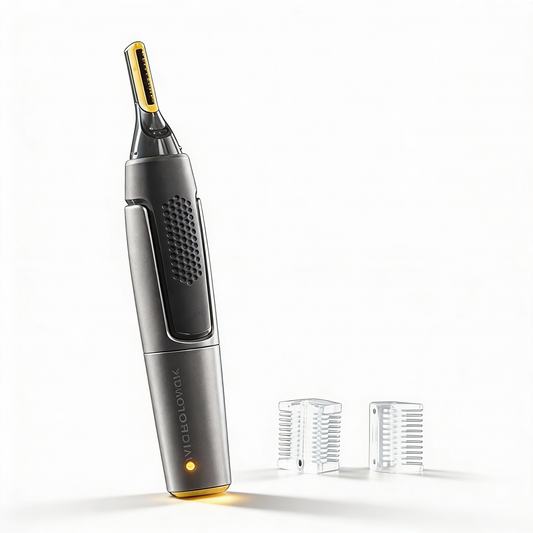 Nokmo | Ultra-thin Precision Trimmer | Micro-Oscillation Blades | Titanium Stainless Steel Technology | Integrated LED Lighting | Ergonomic Design