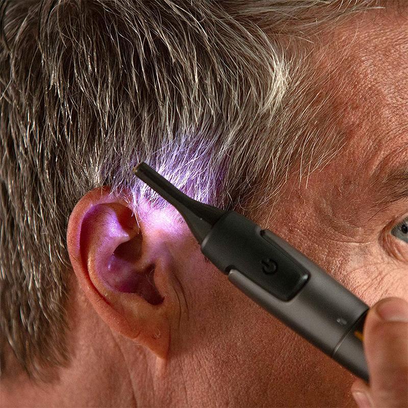 Nokmo | Ultra-thin Precision Trimmer | Micro-Oscillation Blades | Titanium Stainless Steel Technology | Integrated LED Lighting | Ergonomic Design