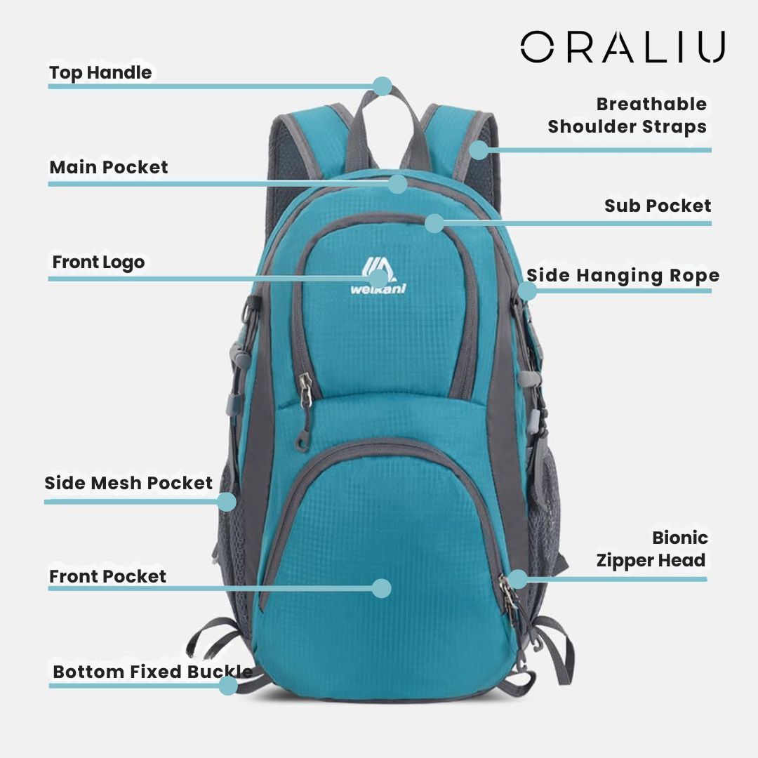 Nokmo | Ultralight Waterproof Outdoor Backpack – Lightweight Daypack for Hiking, Camping & Travel