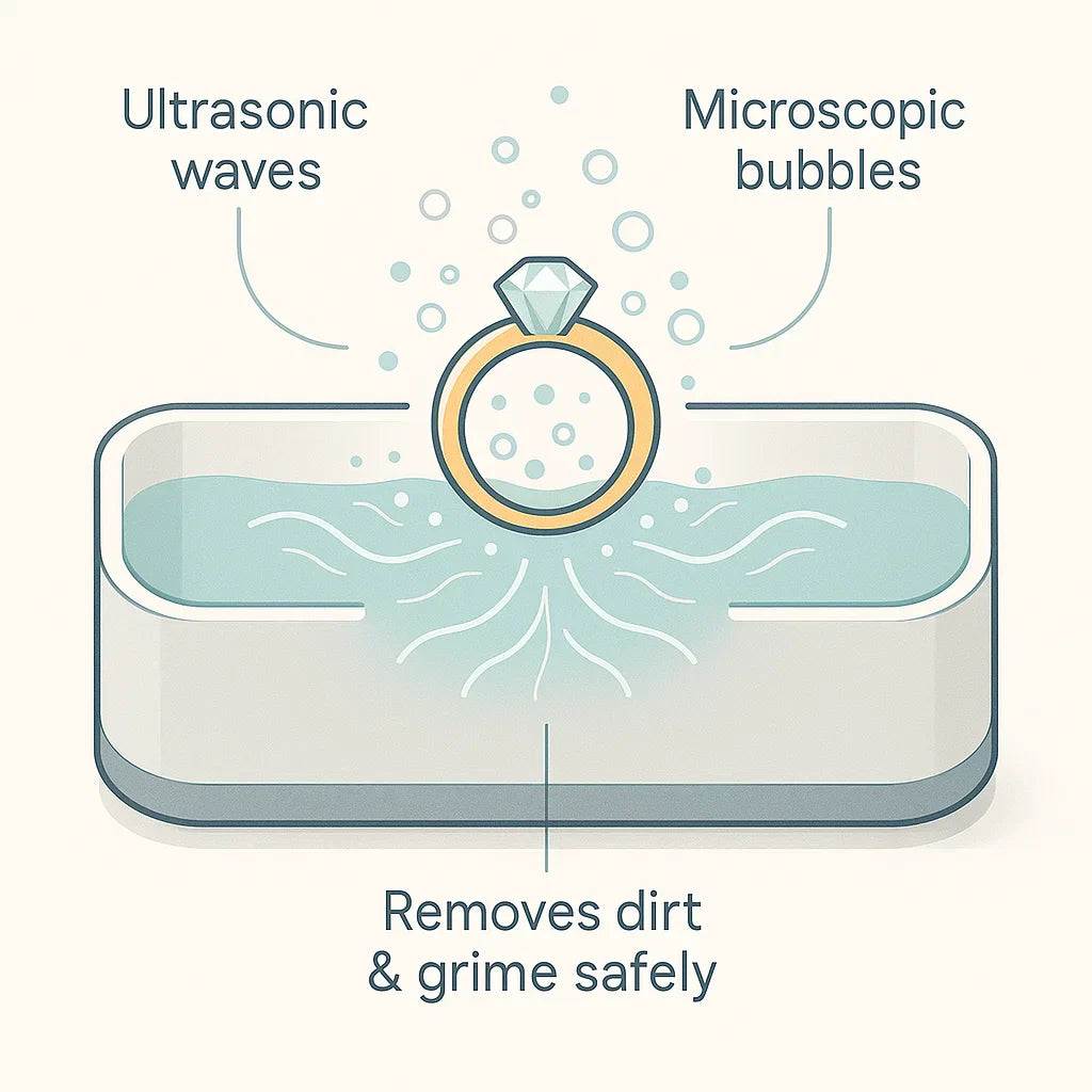 Nokmo | Ultrasonic Cleaning Device | Gentle, Efficient & Versatile for Jewelry, Glasses, Watches, and Dentures