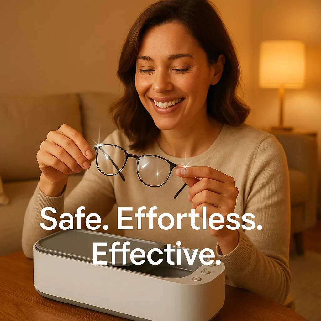Nokmo | Ultrasonic Cleaning Device | Gentle, Efficient & Versatile for Jewelry, Glasses, Watches, and Dentures