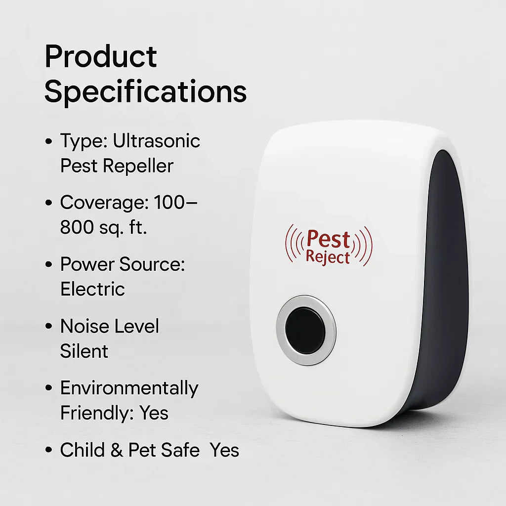 Nokmo | Ultrasonic Squirrel Repeller Device - Effective Pest Control to Deter Squirrels in 48 Hours for Gardens & Yards